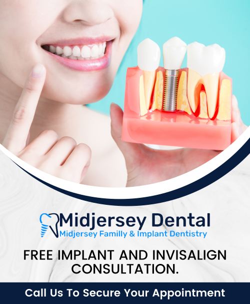 At MidJersey Family & Implant Dentistry, Dr. Karim and Dr. Raissi are committed to helping you determine if a dental implant is the right solution for your needs. Dental implants offer a permanent and natural-looking solution for replacing missing teeth, restoring both functionality and aesthetics. Our team takes a personalized approach, carefully assessing your oral health and discussing your goals to ensure the best treatment plan. Using advanced technology and proven techniques, we strive to provide safe, effective, and long-lasting results. To consult our professionals, please contact us or book an appointment online. We are conveniently located at 107 Cedar Grove Ln Suite 102, Somerset, NJ 08873.