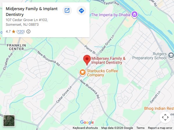 Get Directions to MidJersey Family & Implant Dentistry in Somerset, NJ